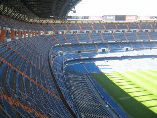 Stadion Santiago Bernabéu, Madrid, Spanien, Sitzreihen Sektor 612 / 614