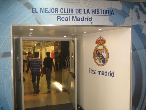 Stadion Santiago Bernabéu, Madrid, Spanien, Ausstellung von Real Madrid