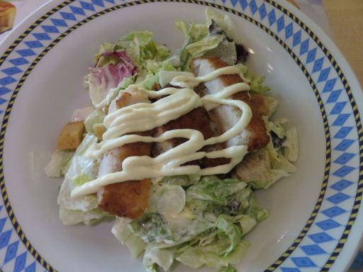 Restaurant Oktoberfest Biergarten, Madrid, Spanien, Ensalada Caesar Oktoberfest