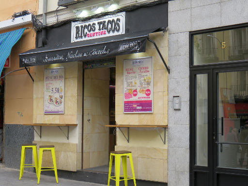 Ricos Tacos Cantina, Madrid, Spanien, Ricos Tacos Cantina Restaurant am Plaza de Chueca 5