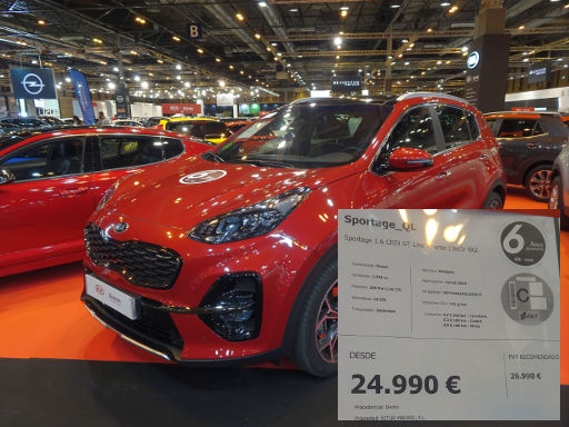 XXIII Salón del Vehículo de Ocasión y Semínuevo 2019, Madrid, Spanien, Halle 3 Kia Sportage