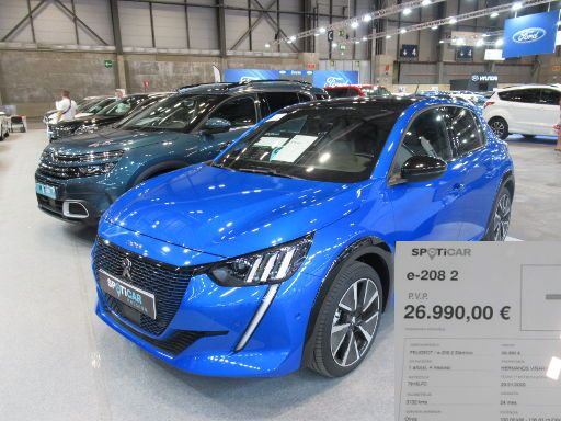 24. Salón del Vehículo de Ocasión y Semínuevo 2021, Madrid, Peugeot e-208 GT