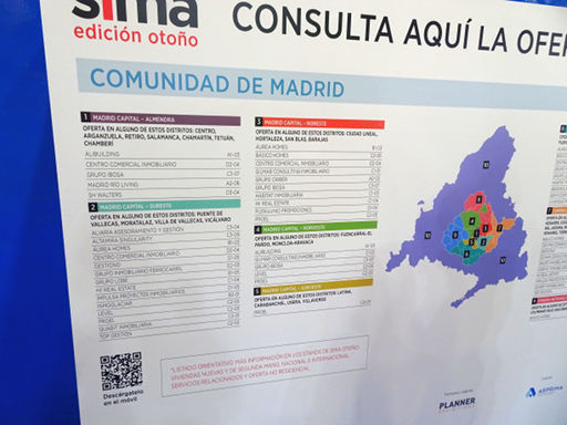 Salón Inmobiliario Internacional de Madrid 2019, Madrid, Spanien, Überblick Region und Stadt Madrid