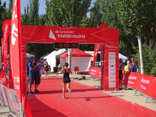 Santander Triatlón del Madrid 2019, Madrid, Spanien, Ziel