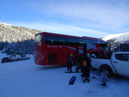 Semana Blanca 2019, Madrid, Spanien, Ankunft Grandvalira Grau Roig