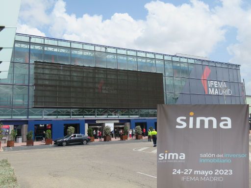 sima, Salón Inmobiliario 2023, Madrid, Spanien, Eingang Süd