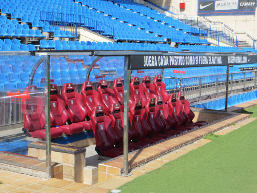 Stadion Vicente Calderón, Madrid, Spanien, Trainer / Ersatzbank