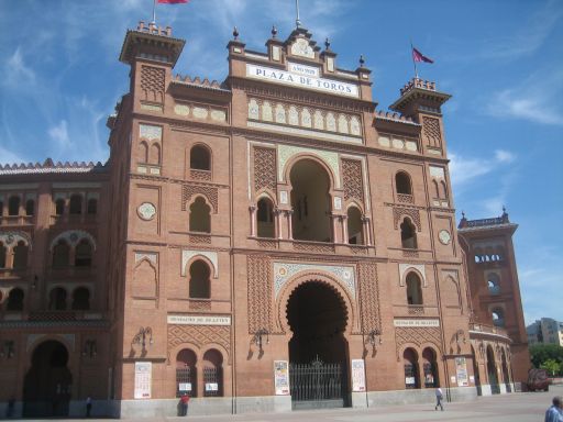 Stierkampfarena Plaza de Toros de las Ventas, Madrid, Spanien, Außenansicht