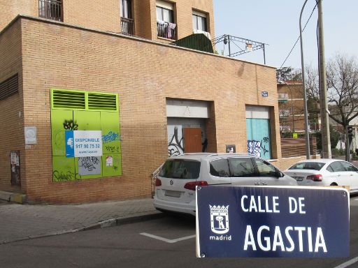 Strukturwandel Ladengeschäfte, Madrid, Spanien, Caixa Bank, Calle de Agastia, 2023 geschlossen