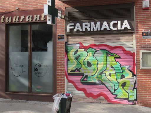 Strukturwandel Ladengeschäfte, Madrid, Spanien, Apotheke, Calle de Alcalá, 2023 geschlossen