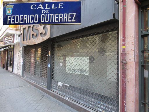 Strukturwandel Ladengeschäfte, Madrid, Spanien, MS3 Kindermode, Calle de Federico Gutiérrez 6, 2023 geschlossen