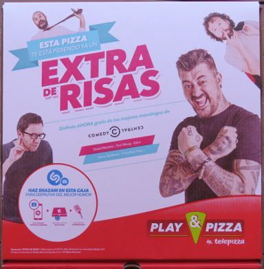 telepizza®, Madrid, Spanien, Verpackung mit Werbung