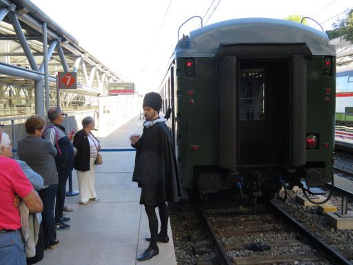 Tren de Felipe II, Madrid, Spanien, Begrüßung durch „Felipe II“