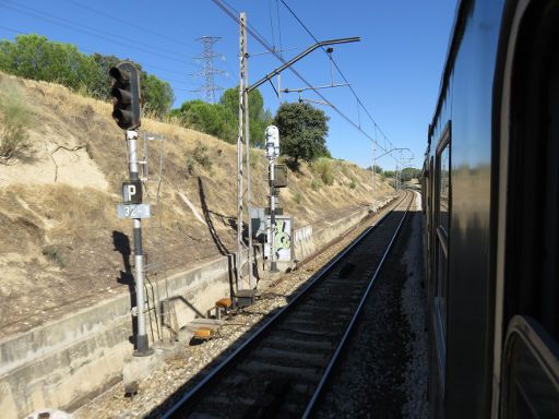 Tren de Felipe II, Madrid, Spanien, Ausblick auf die Strecke