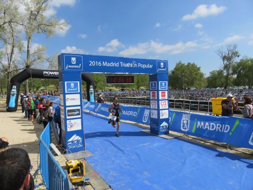 Triatlón Popular de Madrid 2016, Madrid, Spanien, Ziel