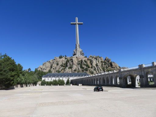 Valle de los Caídos, Madrid, Spanien, Santa Cruz Ansicht vom Hospedería