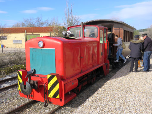 El Tren de Arganda, Madrid, Spanien, Diesellokomotive von O&K Orenstein Koppel und Lübecker Maschienbau