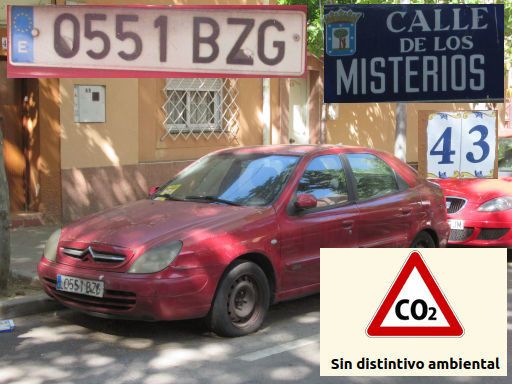 Vehículos abandonados, verlassene Fahrzeuge, Madrid, Spanien, Citroën Xsara HDI, Kennzeichen 0551 BZG, Erstzulassung September 2002, Calle de los Misterios 43, 28027 Madrid im April 2026