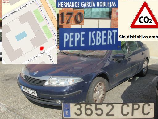 Vehículos abandonados, verlassene Fahrzeuge, Madrid, Spanien, Renault Laguna, Kennzeichen 3652 CPC, Erstzulassung November 2003, Calle Hermanos Garcia Noblejas 170 / Calle Pepe Isbert, 28017 Madrid im August 2025