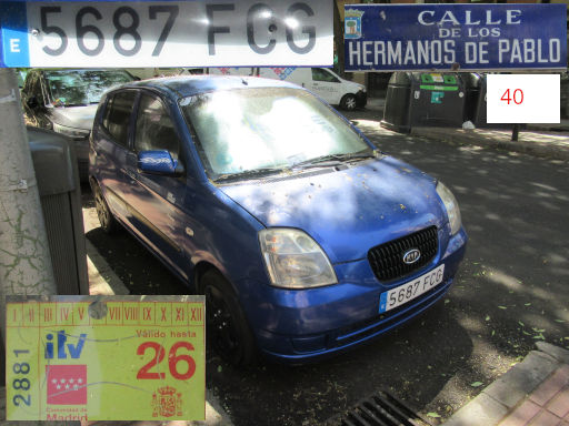 Veh&iacute;culos abandonados, verlassene Fahrzeuge, Madrid, Spanien, Kia Picanto X3, Kennzeichen 5687 FCG, Erstzulassung Juni 2006, Calle Hermanos de Pablo 40, 28027 Madrid im August 2026