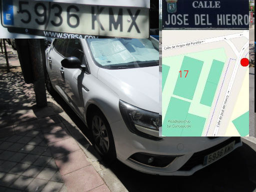 Veh&iacute;culos abandonados, verlassene Fahrzeuge, Madrid, Spanien, Renault Megane, Kennzeichen 5936 KMX, Erstzulassung Juli 2018, Calle Jose del Hierro 17 Kreuzung Calle Virgen del Portillo, 28027 Madrid im August 2026