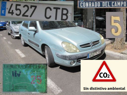 Veh&iacute;culos abandonados, verlassene Fahrzeuge, Madrid, Spanien, Citro&euml;n Xsara HDI, Kennzeichen 4527 CTB, Erstzulassung M&auml;rz 2004, Calle Conrado del Campo 5, 28027 Madrid im August 2026