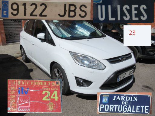 Veh&iacute;culos abandonados, verlassene Fahrzeuge, Madrid, Spanien, Ford C-Max Ecoboost, Kennzeichen 9122 JBS, Erstzulassung Februar 2015, Calle Ulises 23, 28043 Madrid im August 2026