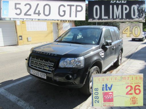 Veh&iacute;culos abandonados, verlassene Fahrzeuge, Madrid, Spanien, Land Rover Freelander 2 S TD4, Kennzeichen 5240 GTP, Erstzulassung Februar 2010, Calle Olimpo 40, 28043 Madrid im August 2026