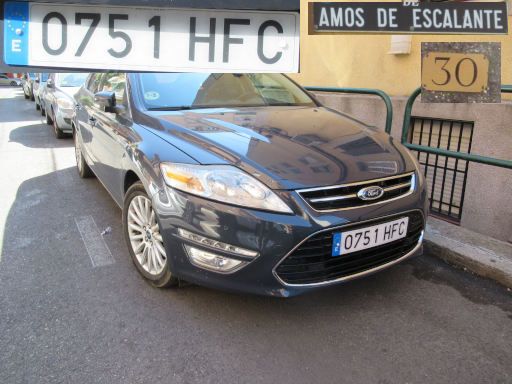 Veh&iacute;culos abandonados, verlassene Fahrzeuge, Madrid, Spanien, Ford Mondeo, Kennzeichen 0751 HFC, Erstzulassung Juni 2011, Calle Amos de Escalante 30, 28017 Madrid im August 2026