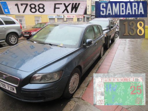 Veh&iacute;culos abandonados, verlassene Fahrzeuge, Madrid, Spanien, Volvo, Kennzeichen 1788 FXW, Erstzulassung November 2007, Calle Sambara 138, 28027 Madrid im Februar 2026
