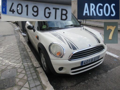 Veh&iacute;culos abandonados, verlassene Fahrzeuge, Madrid, Spanien, Mini ONE D, Kennzeichen 4019 GTB, Erstzulassung Januar 2010, Calle Argos 7, 28037 Madrid im Februar 2026