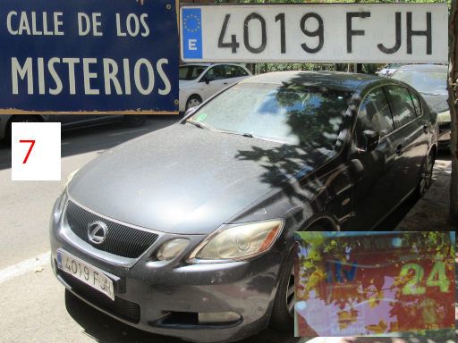 Vehículos abandonados, verlassene Fahrzeuge, Madrid, Spanien, Lexus GS 300, Kennzeichen 4019 FJH, Erstzulassung Dezember 2006, Calle Los Misterios 7, 28027 Madrid im Juli 2025
