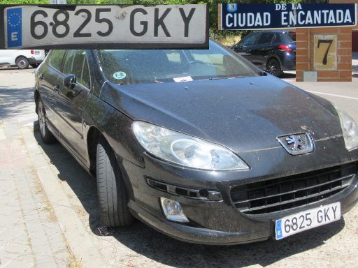 Veh&iacute;culos abandonados, verlassene Fahrzeuge, Madrid, Spanien, Peugeot 407, Kennzeichen 6825 GKY, Erstzulassung Februar 2009, Calle Ciudad Encantada 7, 28030 Madrid im Juli 2026