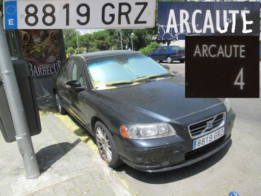 Veh&iacute;culos abandonados, verlassene Fahrzeuge, Madrid, Spanien, Volvo S60 2.4 D, Kennzeichen 8819 GRZ, Erstzulassung November 2009, Calle Arcaute 4, 28022 Madrid im Juli 2026