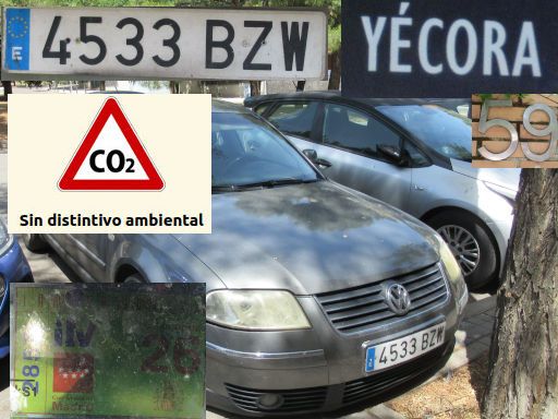 Veh&iacute;culos abandonados, verlassene Fahrzeuge, Madrid, Spanien, Volkswagen Passat TDI, Kennzeichen 4533 BZW, Erstzulassung Oktober 2002, Calle Yecora 59, 28022 Madrid im Juli 2026