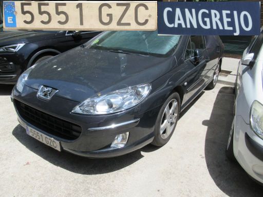 Veh&iacute;culos abandonados, verlassene Fahrzeuge, Madrid, Spanien, Peugeot 407 SW, Kennzeichen 5551 GZC, Erstzulassung Oktober 2010, Calle Cangrejo 5, 28031 Madrid im Juli 2026