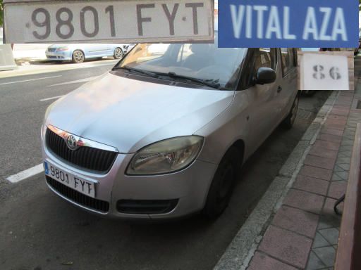 Veh&iacute;culos abandonados, verlassene Fahrzeuge, Madrid, Spanien, Skoda Roomster TDI, Kennzeichen 9801 FYT, Erstzulassung Dezember 2007, Calle Vital Aza 86, 28017 Madrid im Juli 2026
