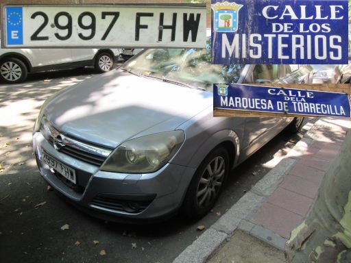 Veh&iacute;culos abandonados, verlassene Fahrzeuge, Madrid, Spanien, Opel Astra 1.9 CDTI, Kennzeichen 2997 FHW, Erstzulassung November 2006, Calle Misterios / Calle Marquesa de Torrecilla, 28027 Madrid im Juli 2026