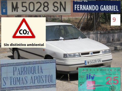 Veh&iacute;culos abandonados, verlassene Fahrzeuge, Madrid, Spanien, Seat Toledo, Kennzeichen M 5028 SN, Erstzulassung Juni 1995, Calle Fernando Gabriel 9, 28017 Madrid im Juli 2026