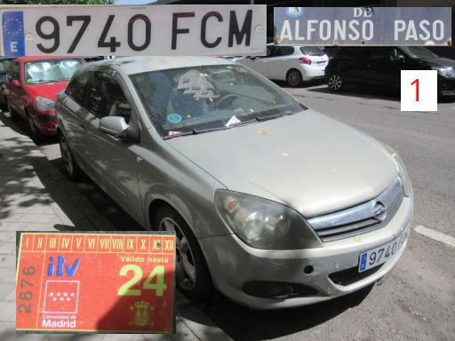 Veh&iacute;culos abandonados, verlassene Fahrzeuge, Madrid, Spanien, Opel Astra GTC, Kennzeichen 9740 FCM, Erstzulassung Juli 2006, Calle Alfonso Paso 1, 28017 Madrid im Juni 2026