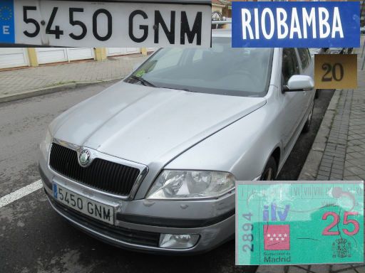 Veh&iacute;culos abandonados, verlassene Fahrzeuge, Madrid, Spanien, Skoda Octavia TDI, Kennzeichen 5450 GNM, Erstzulassung Juli 2009, Calle Riobamba 20, 28027 Madrid im M&auml;rz 2026