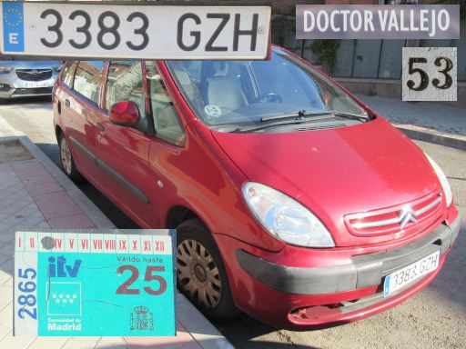 Veh&iacute;culos abandonados, verlassene Fahrzeuge, Madrid, Spanien, Citro&euml;n Xsara, Kennzeichen 3383 GZH, Erstzulassung Oktober 2010, Calle Doctor Vallejo 53, 28027 Madrid im M&auml;rz 2026