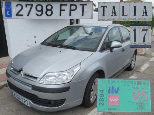 Vehículos abandonados, verlassene Fahrzeuge, Madrid, Spanien, Citroën C4, Kennzeichen 2798 FPT, Erstzulassung Mai 2007, Calle Talia 17, 28022 Madrid im Mai 2026
