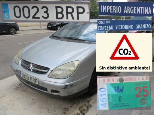Vehículos abandonados, verlassene Fahrzeuge, Madrid, Spanien, Citroën C5, Kennzeichen 0023 BRP, Erstzulassung Dezember 2001, Calle Imperio Argentina 26, 28052 Madrid im Mai 2026