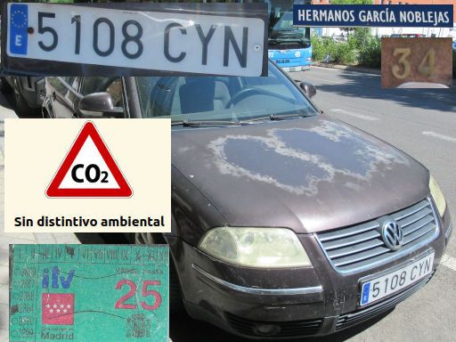 Vehículos abandonados, verlassene Fahrzeuge, Madrid, Spanien, Volkswagen Passat TDI, Kennzeichen 5108 CYN, Erstzulassung Juli 2004, Calle Hermanos Garcia Noblejas 34, 28037 Madrid im Mai 2026
