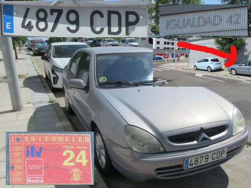 Vehículos abandonados, verlassene Fahrzeuge, Madrid, Spanien, Citroën Xsara, Kennzeichen 4879 CDP, Erstzulassung Januar 2003, Calle de la Igualdad 42, 28052 Madrid im Mai 2026