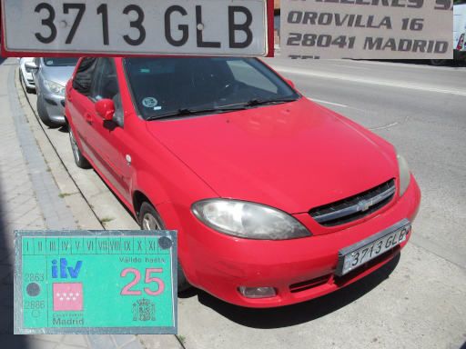 Vehículos abandonados, verlassene Fahrzeuge, Madrid, Spanien, Chevrolet Lacetti TDCi, Kennzeichen 3713 GLB, Erstzulassung Februar 2009, Avenida de Orovilla 16, 28041 Madrid im Mai 2026