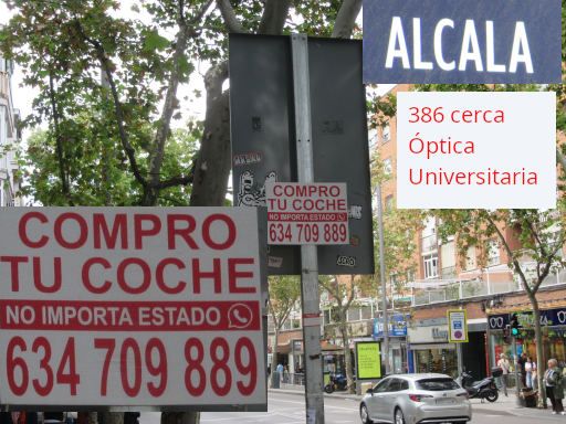 Veh&iacute;culos abandonados, verlassene Fahrzeuge, Madrid, Spanien, Autoh&auml;ndler ohne Name +34 634 709 889, Calle Alcala 386, 28027 Madrid im Oktober 2026