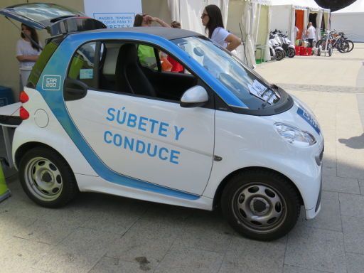 VEM Elektrofahrzeug Messe, 2016, Madrid, Spanien, car2go Madrid mit smart fortwo coupé electric drive