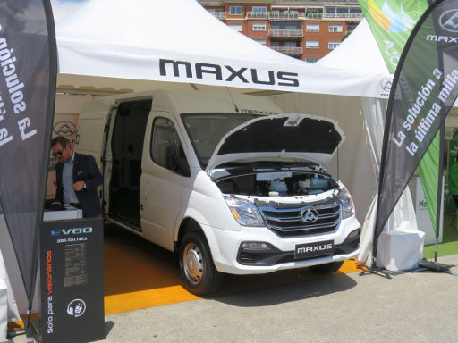 VEM Elektrofahrzeug Messe, 2018, Madrid, Spanien, Maxus EV80 Lieferwagen